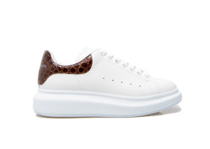 Alexander McQueen  Oversized Brown Crocodile White/Brown (625162 WHYB8 9027)