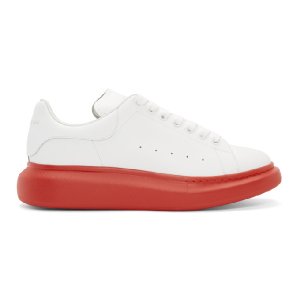 Alexander McQueen  Oversized Coral White/Coral (553680 WHTQ4)