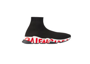 Balenciaga  Graffiti Speed Red Sole Black/Red/White (605972W05GE1095)