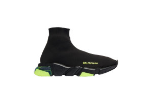 Balenciaga  Speed Clear Sole Yellow Fluo (W) Black/Yellow (607543W05GJ1048)