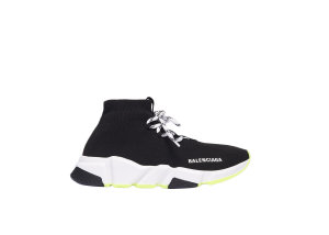 Balenciaga  Speed Lace Up Yellow Sole (W) Black (559352 W1HP0 1000)