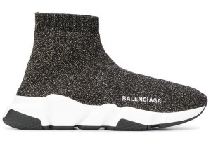 Balenciaga  Speed Lurex Knit Metallic Grey (W) Grey (530284 W0680 1088)