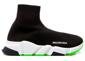 Balenciaga  Speed Trainer Green Sole Black (587286 W1704 1073)