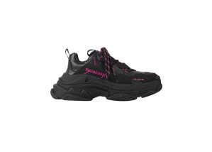 Balenciaga Triple S Allover Logo Black Pink (W) Black/Pink (524039W2FA11050)