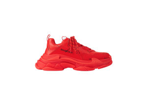 Balenciaga  Triple S Allover Logo Red (W) Red/Black (524039W2FA16010)