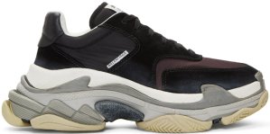 Balenciaga  Triple S Black Burgundy Black/Burgundy (514008 W09S1 1058)