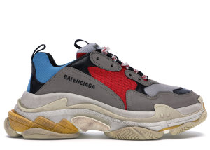 Balenciaga  Triple S Grey Red Blue (2018 Reissue) Grey/Red-Blue (512175 W09O2 4365/533883 W09O2 4365)