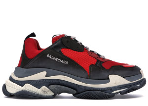 Balenciaga  Triple S Red Black (Pre-Distressed) Red/Black (516440-W09O7-6576)