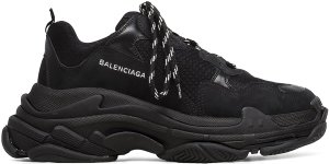 Balenciaga  Triple S Triple Black (2018 Reissue) (Nondistressed) Black/Black (51278 W0901 1000)