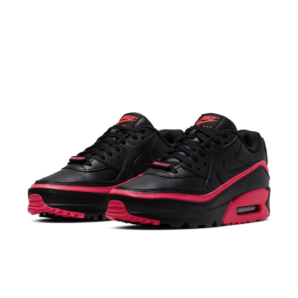 Nike x Undefeated Air Max 90 Black Red (2019) (CJ7197-003)