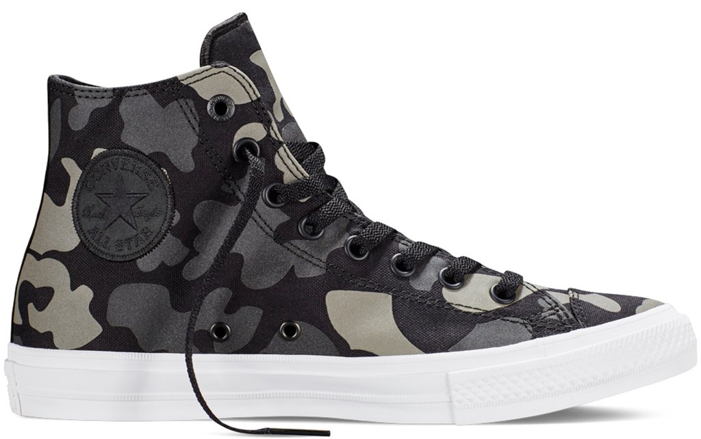 Converse Chuck Taylor All-Star 2 Hi Reflective Camo Black Charcoal/Black-White (151157C)