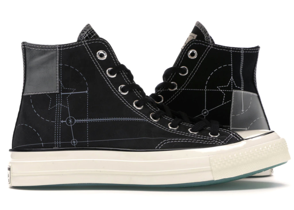Converse Chuck Taylor All-Star 70s Hi End Blueprint Black/White-Egret (165745C)