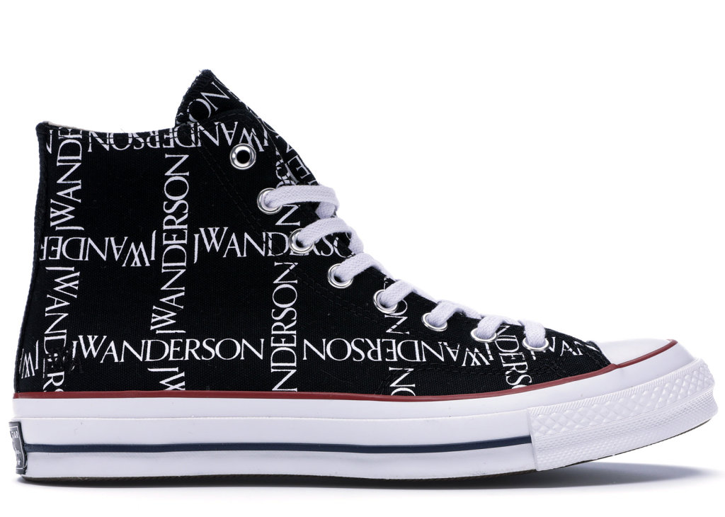 Converse Chuck Taylor All-Star 70s Hi Grid JW Anderson Black Black/White-Insignia Red (160807C)