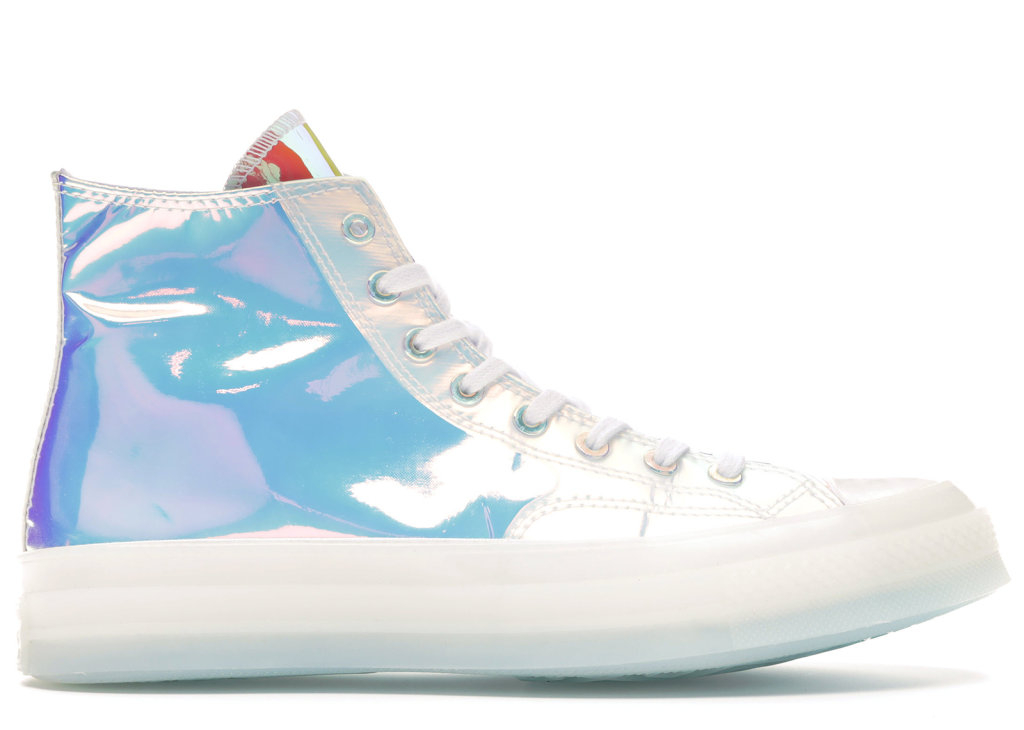 White iridescent converse sale