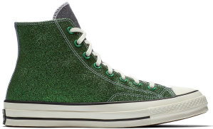 Converse Chuck Taylor All-Star 70s Hi JW Anderson Glitter Gutter Green Black Green/Black-Egret (160805C)