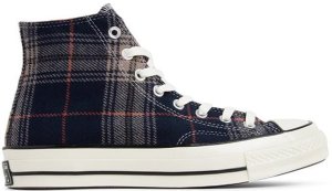 Converse Chuck Taylor All-Star 70s Hi Plaid Pack Navy Navy/Terracotta Red-Egret (162406C)