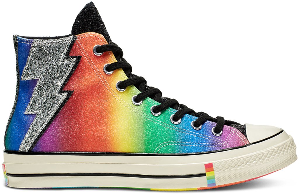 Converse Chuck Taylor All-Star 70s Hi Pride Rainbow (2019) Black/Egret-Multi (165713C)