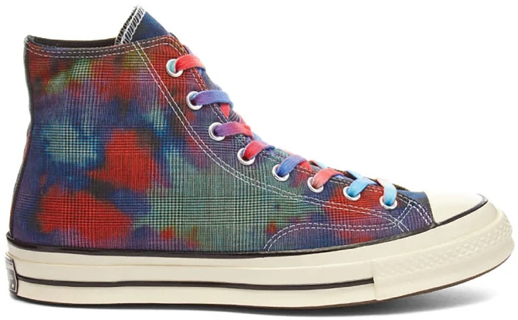 Converse Chuck Taylor All-Star 70s Hi Tie Dye Plaid Mint/Cactus Flower-Dewberry (168752C)