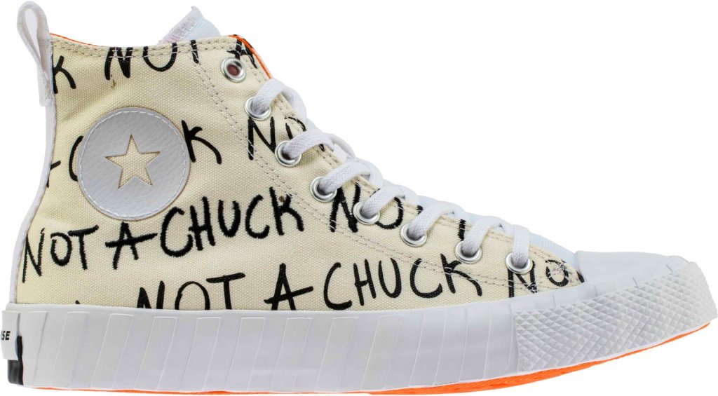 Converse Chuck Taylor All-Star 70s Hi Unt1tl3d “Not a Chuck” White Egret/White-Bold Mandarin (166503C)