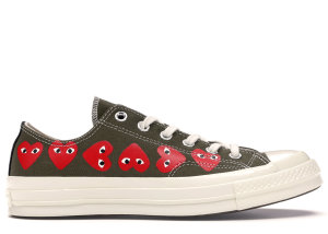 Converse  Chuck Taylor All-Star 70s Ox Comme des Garcons Multi Heart Green Green (162976C)