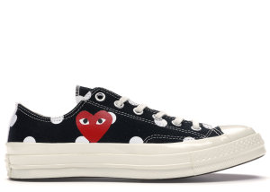 Converse  Chuck Taylor All-Star 70s Ox Comme des Garcons PLAY  Polka Dot Black Black/White-Red (157248C)