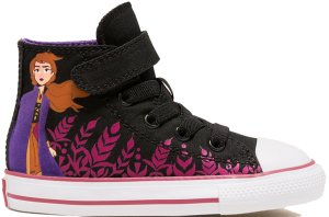 Converse  Chuck Taylor All-Star Hi Frozen 2 Anna (TD) Black/Cherries Jubilee-White (767351F)