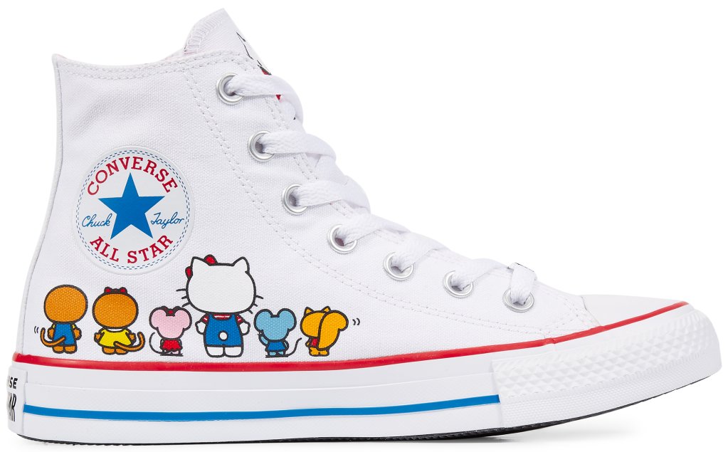 Converse Chuck Taylor All-Star Hi Hello Kitty White White/Prism Pink-White (162944C)