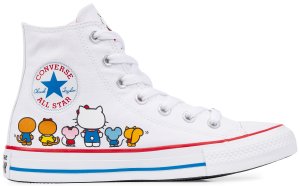 Converse  Chuck Taylor All-Star Hi Hello Kitty White White/Prism Pink-White (162944C)