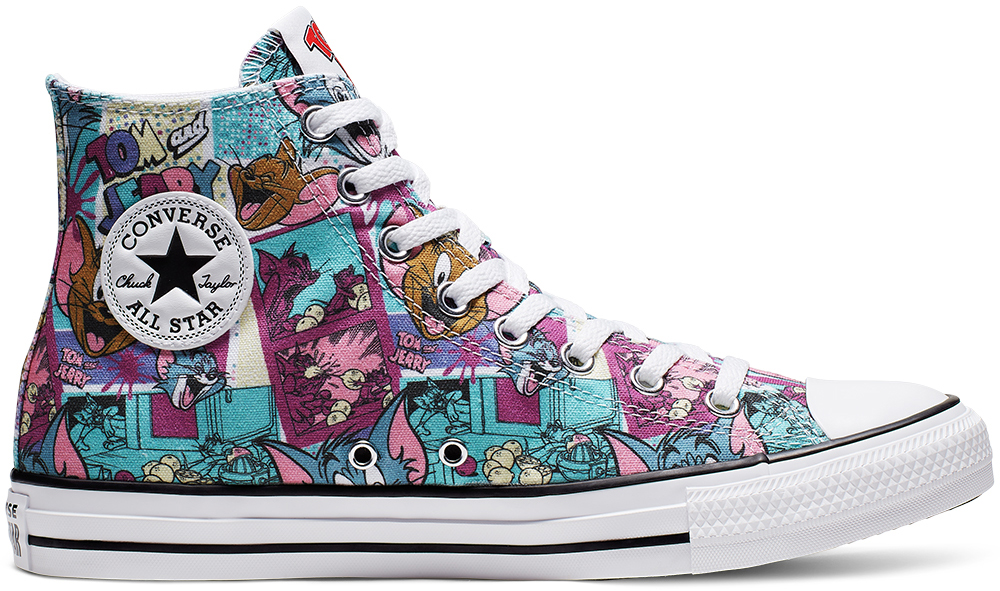 Converse Chuck Taylor All-Star Hi Tom and Jerry Multi White/Multi-Black (165735C)