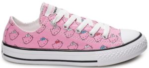 Converse Chuck Taylor All-Star Ox Hello Kitty Pink (PS) Prism Pink/White-White (664638F)