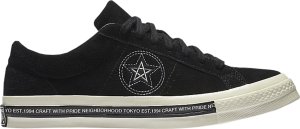 Converse One Star 74 Ox Neighborhood Black Black/White (158601C-001)