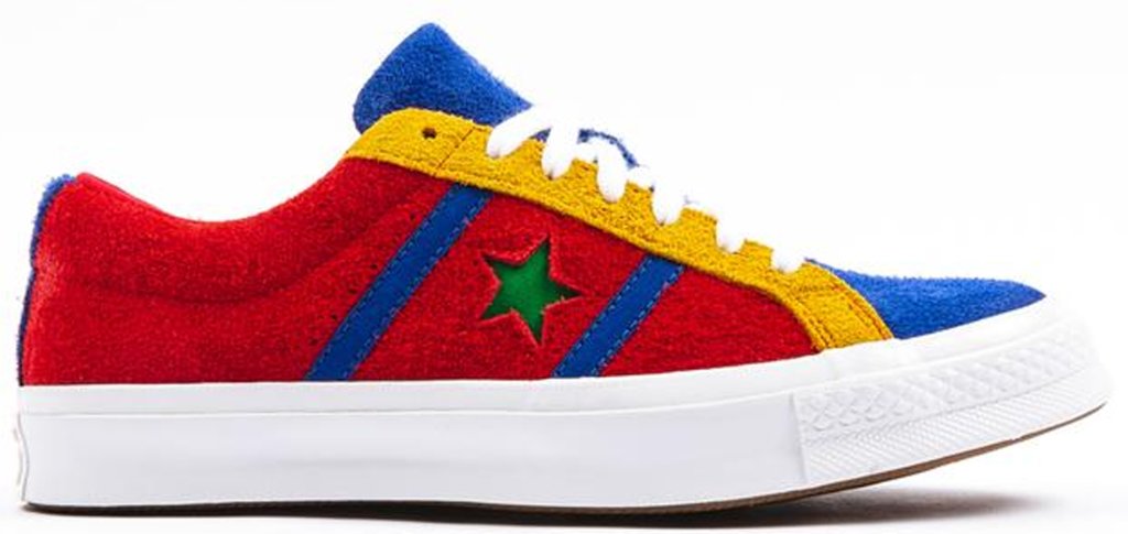 Converse One Star Academy Ox Multi Enamel Red/Blue-White-Yellow-Green (164393C)
