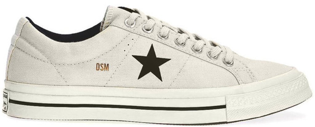 Converse One Star Canvas Ox Dover Street Market White White/Black (162293C)