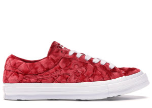 Converse  One Star Ox Golf Le Fleur TTC Quilted Velvet Barbados Cherry Barbados Cherry (165598C)