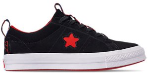 Converse One Star Ox Hello Kitty Black (W) Black/Fiery Red-White (163904C)