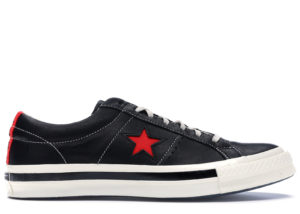 Converse One Star Ox Kasina Black/Egret-Fiery Red (162839C)