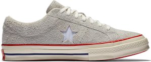Converse One Star Ox Undefeated White Blanc De Blanc/High Risk Red (158893C)