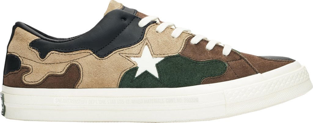 Converse One Star SNS Camo (Brown) Canteen/Black Forrest-White (161406C)
