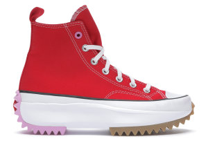 Converse  Run Star Hike Hi University Red University Red/Peony Pink-White (167107C)