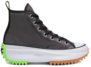 Converse  Run Star Hike High Concrete Heat Black Black/White-Ghost Green (167852C)