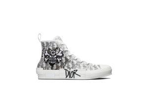 Dior  And Shawn B23 High Top Bee Embroidery Black/White (3SH118YYO_H960)