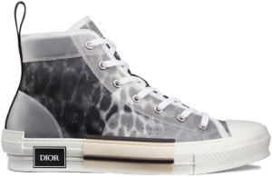 Dior  B23 High Top Grey Leopard Black/White (3SH118YTC_H960)