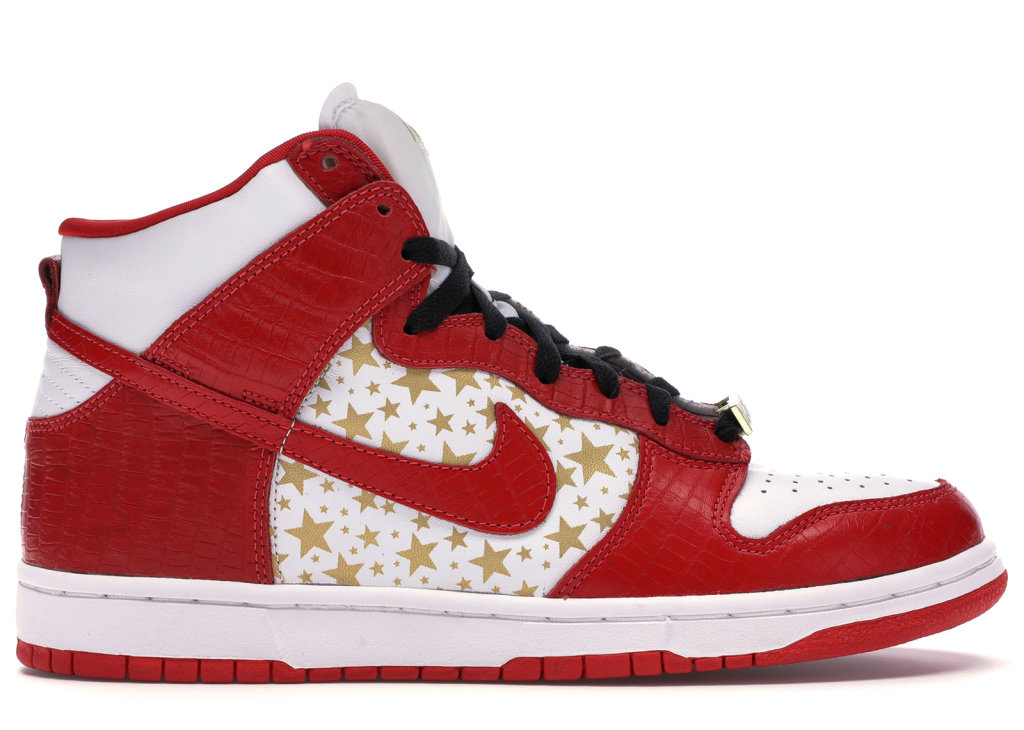 Nike Dunk High Pro SB Supreme Red Stars White/Varsity Red (307385-161)