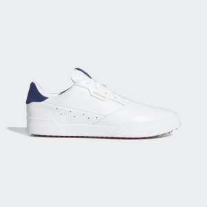 Adidas Adicross Retro Golfschoenen Cloud White / Silver Metallic / Tech Indigo (EE9164)