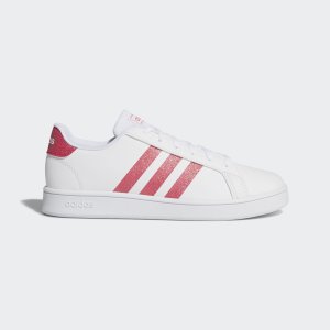 Adidas Grand Court Cloud White / Real Pink / Cloud White (EG5136)