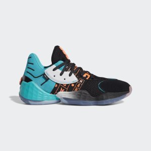 Adidas Harden Vol. 4 Core Black / Signal Coral / Hi-Res Aqua (EH1999)