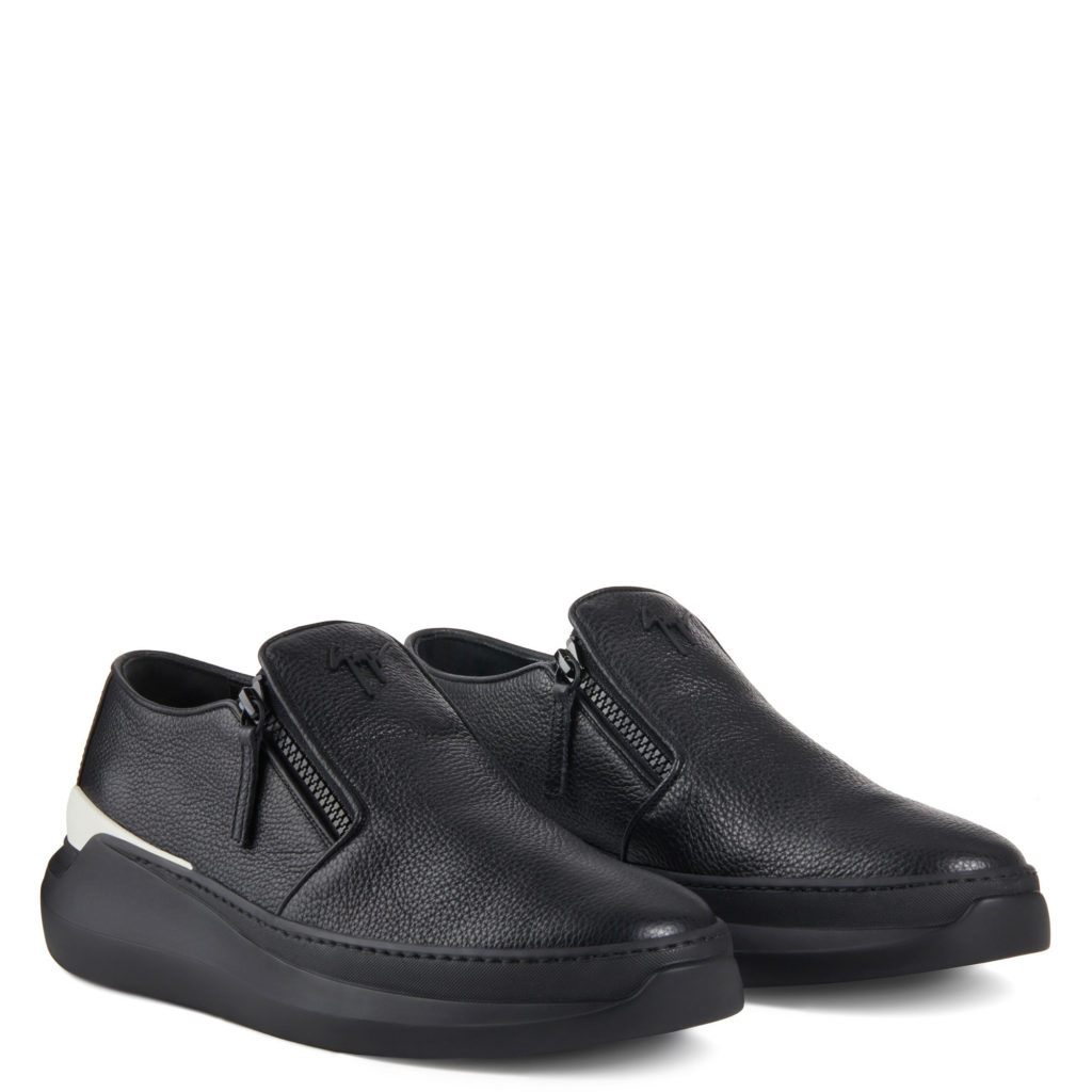 Giuseppe Zanotti CONLEY ZIP Low Top Black (73157)