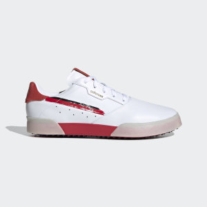 Adidas Adicross Retro Golfschoenen Cloud White / Scarlet / Core Black (FV9908)