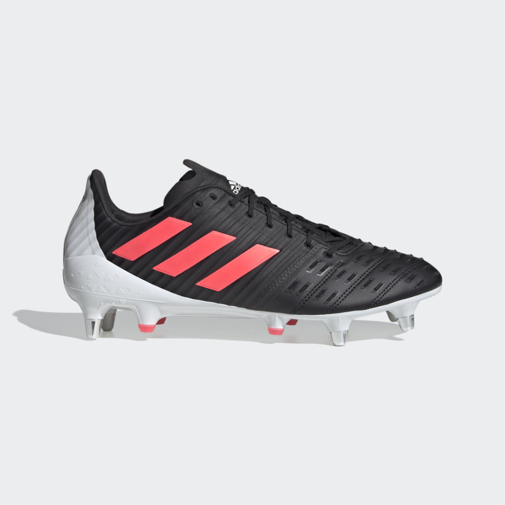Adidas Predator Malice Control Soft Ground Rugby Boots Core Black / Signal Pink / Crystal White (FY6970)
