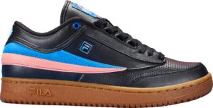 Fila  T-1 Mid Pink Dolphin Ghost Black Black/French Blue-Shell Pink (1TM00018-965)